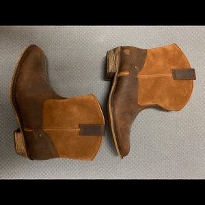 Ankle boots, leather